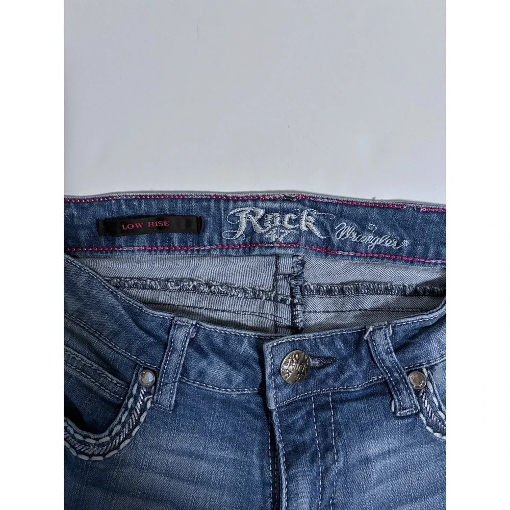 Sold. Rock 47 by Wrangler Womens Low Rise Bootcut Jeans Medium Wash - Picture 3 of 9